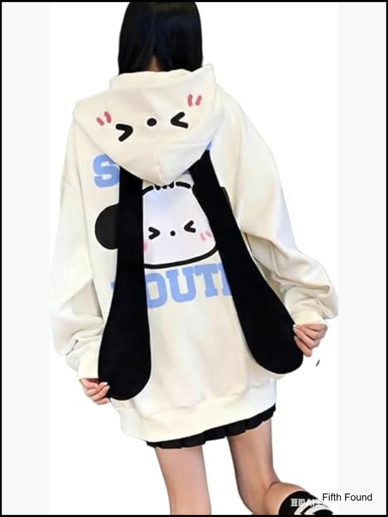 Kawaii Anime Zip Up Hoodie Harajuku Cutecore Y2k Graphic Sweatshirt